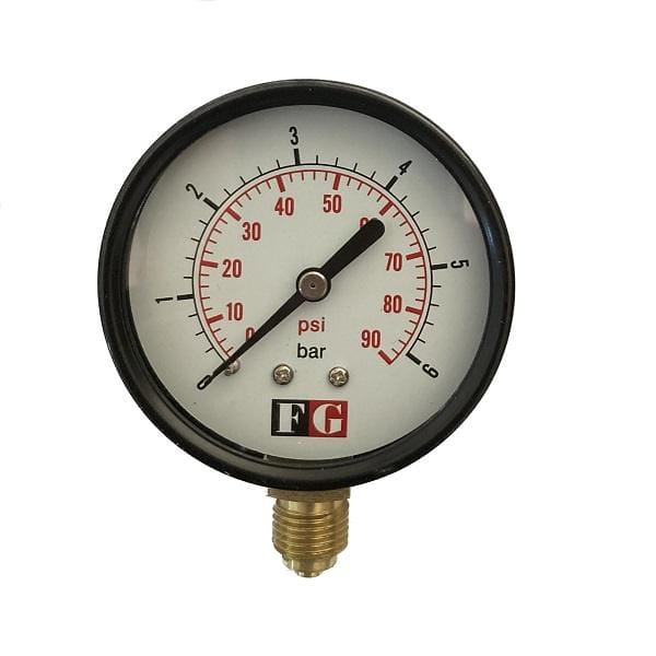 1 گیج فشار رنج 6-0 بار FG مدل (DN63)