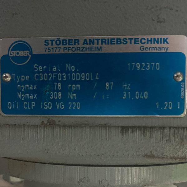 موتور گیربکس (STOBER) 3 فاز 1.5 کیلو وات 1400 rpm مدل (D-75177PFORZHEIM) موتور گیربکس (STOBER) 3 فاز 1.5 کیلو وات 1400 rpm مدل (D-75177PFORZHEIM)
