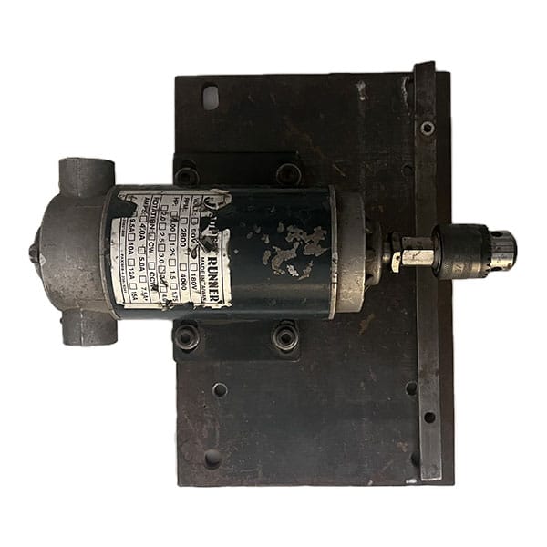 موتور DC 180 ولت 400 دور 750 وات با پایه آهنی و سه نظان